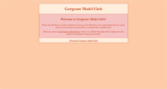 Desktop Screenshot of gorgeousmodelgirls.com