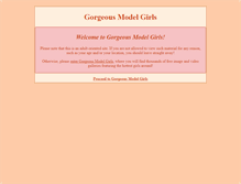 Tablet Screenshot of gorgeousmodelgirls.com